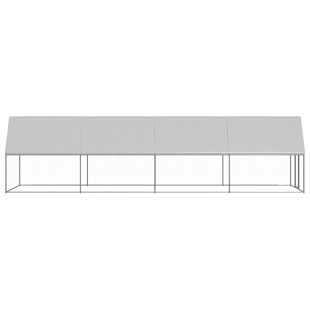 hønsegård 2x8x2 m galvaniseret stål