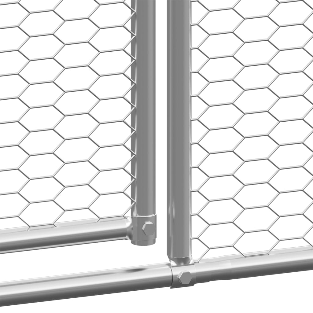 hønsegård 2x8x2 m galvaniseret stål