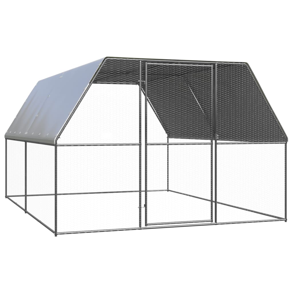 hønsegård 3x4x2 m galvaniseret stål