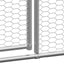 hønsegård 3x4x2 m galvaniseret stål