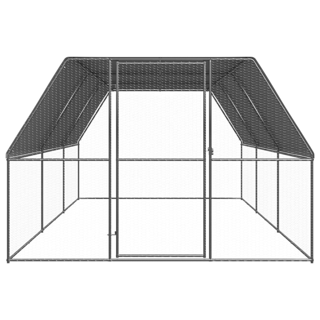 hønsegård 3x6x2 m galvaniseret stål
