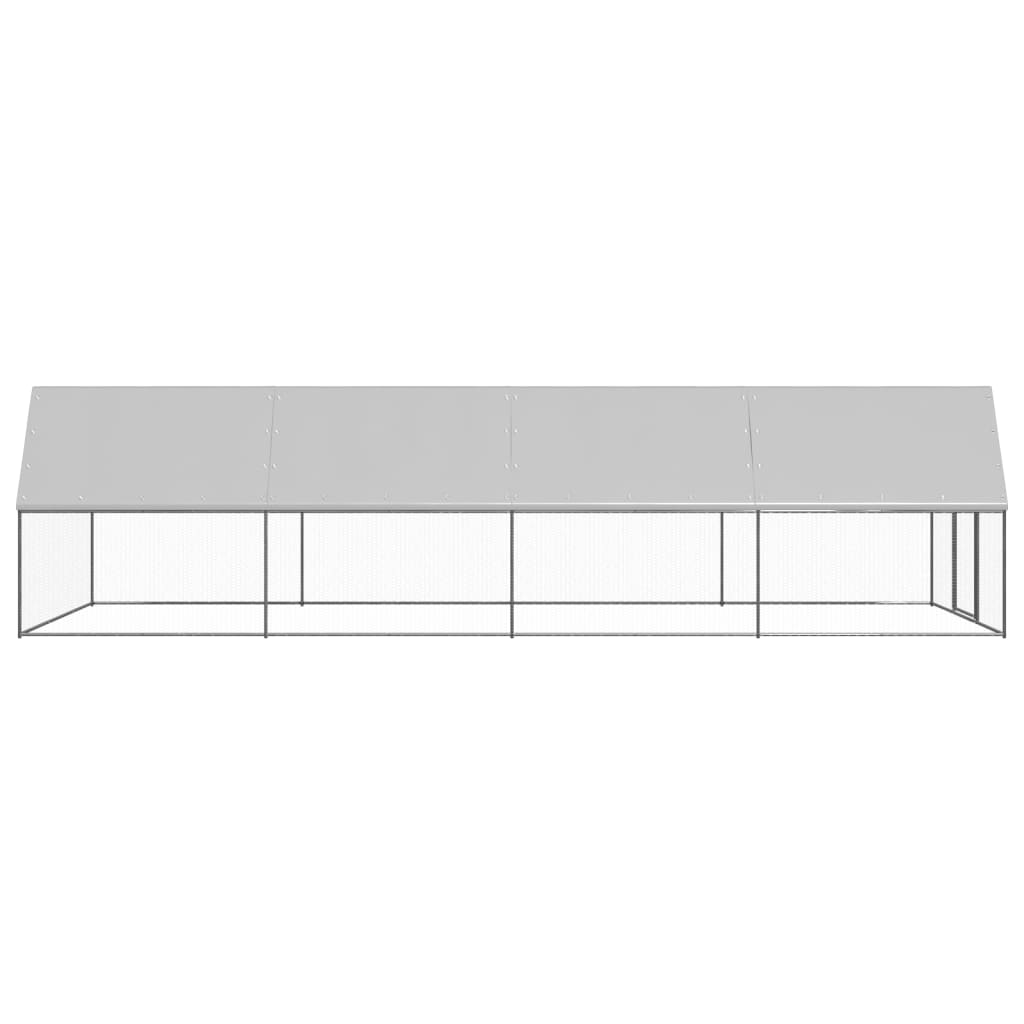 hønsegård 3x8x2 m galvaniseret stål
