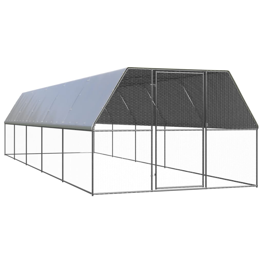 hønsegård 3x10x2 m galvaniseret stål