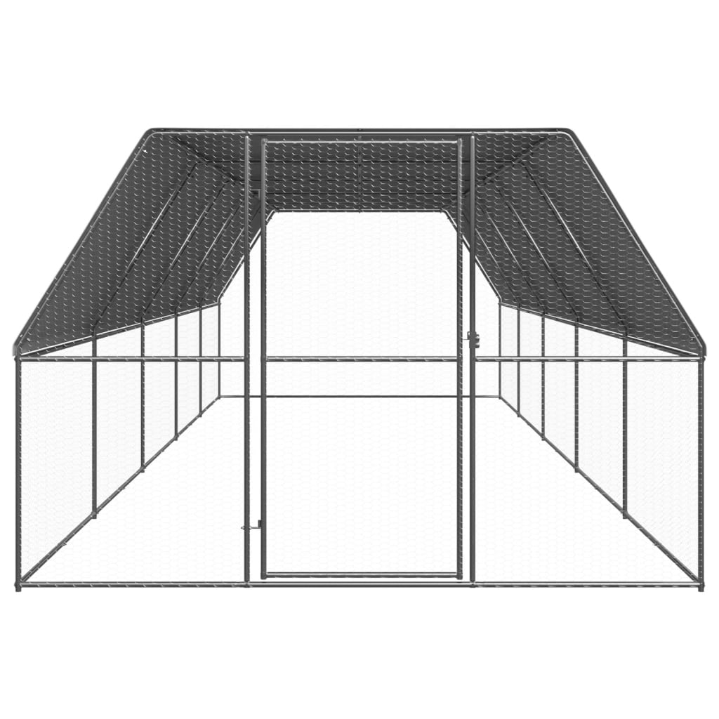 hønsegård 3x10x2 m galvaniseret stål