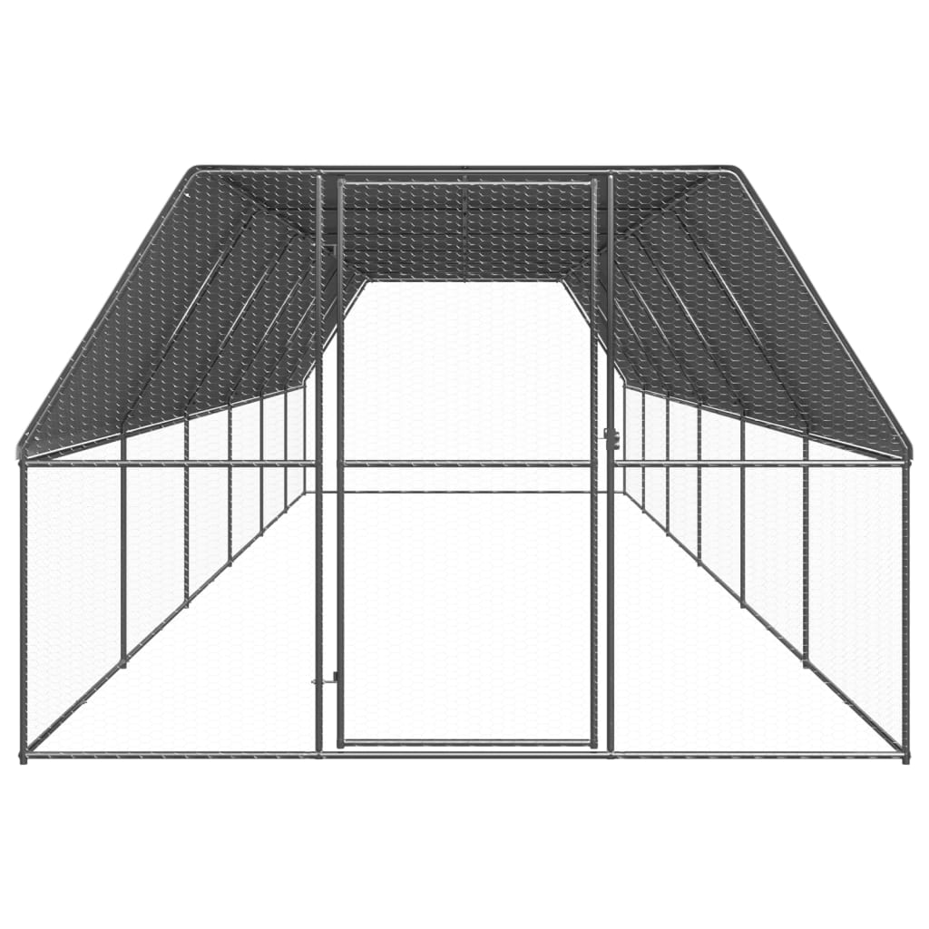 hønsegård 3x12x2 m galvaniseret stål