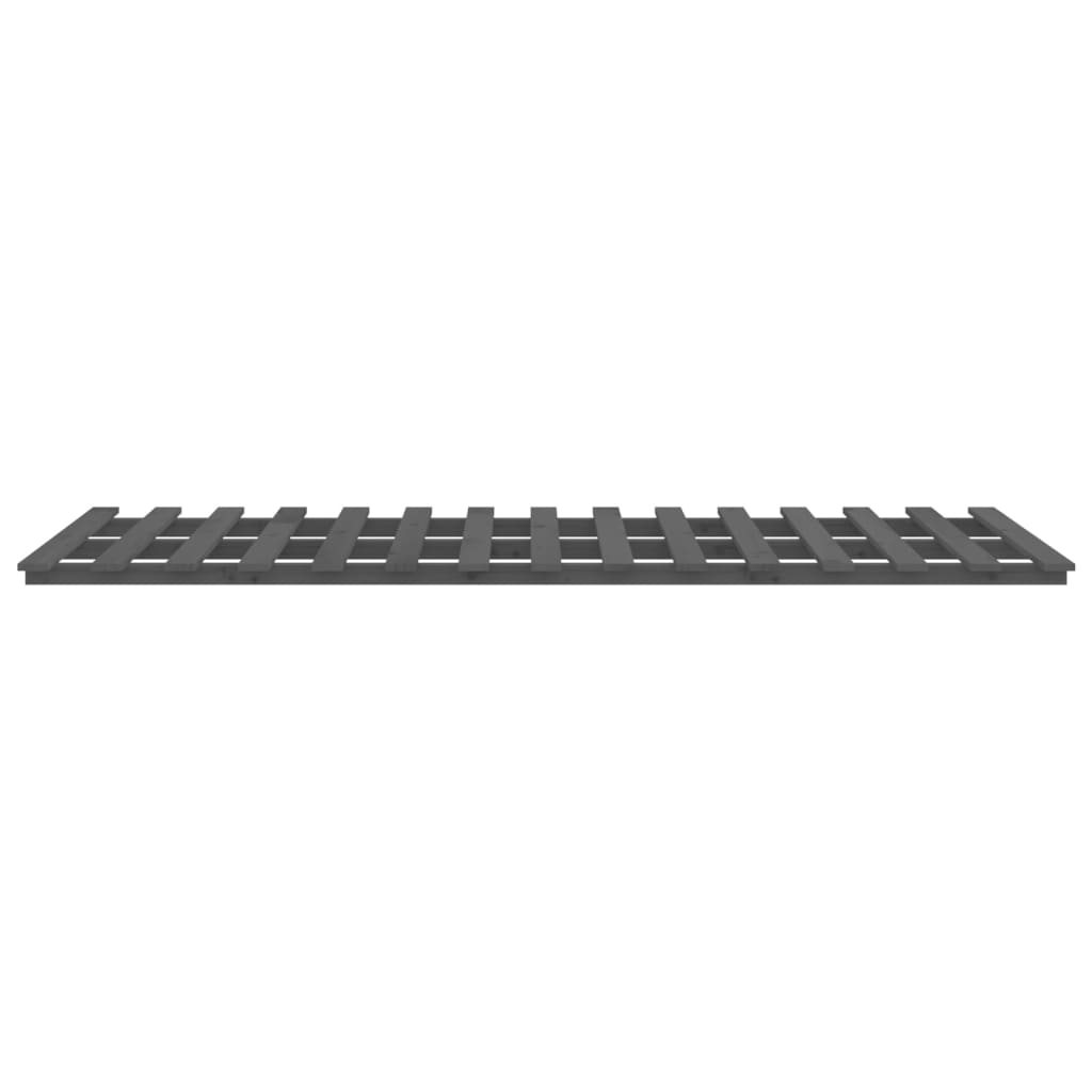 sengeramme 90x200 cm massivt fyrretræ grå