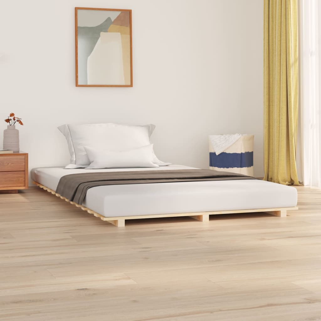 sengeramme 120x200 cm massivt fyrretræ