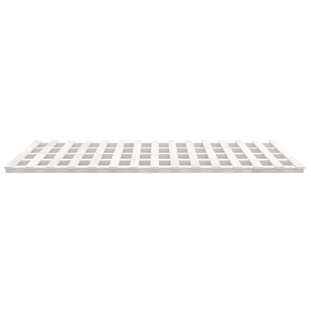 sengeramme 160x200 cm massivt fyrretræ hvid