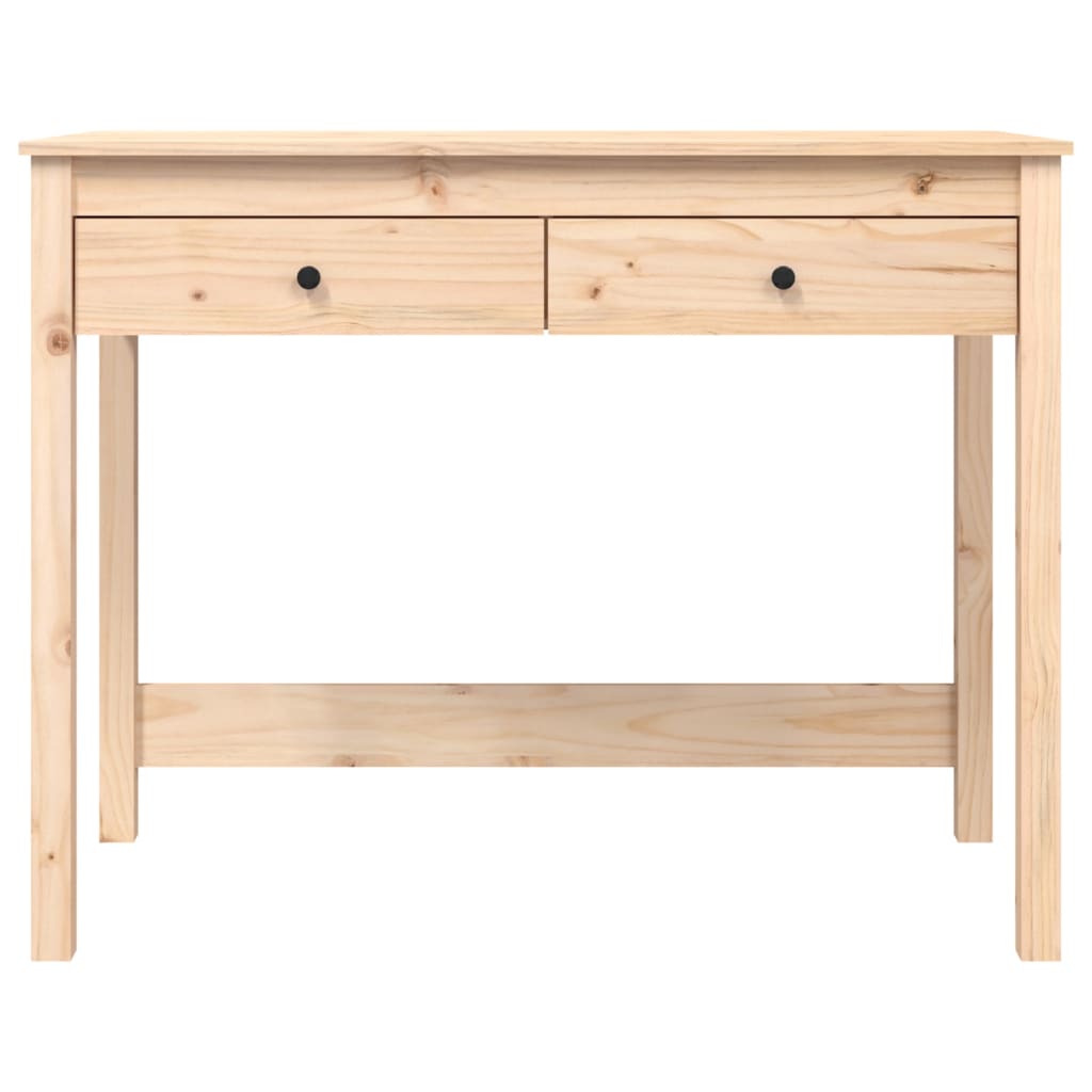 skrivebord med skuffer 100x50x78 cm massivt fyrretræ