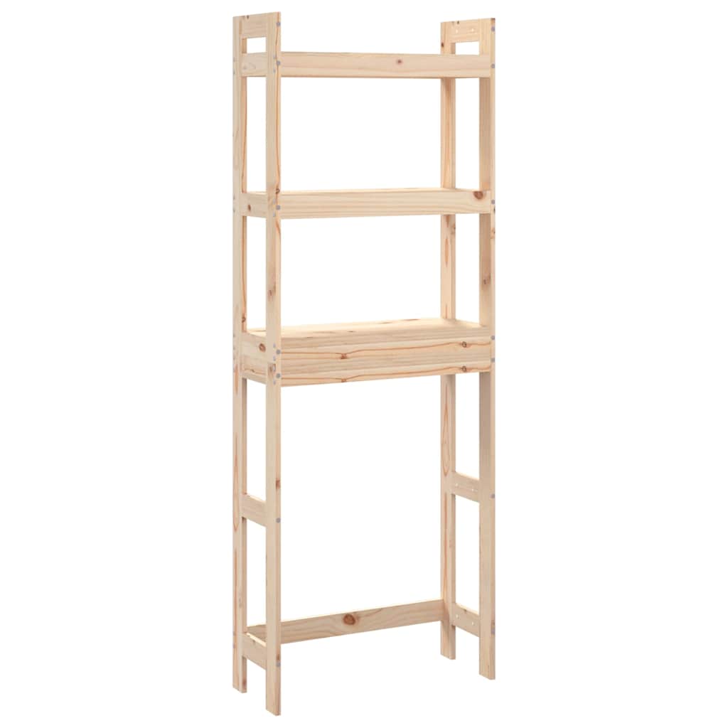 toiletstativ 63x26x171 cm massivt fyrretræ