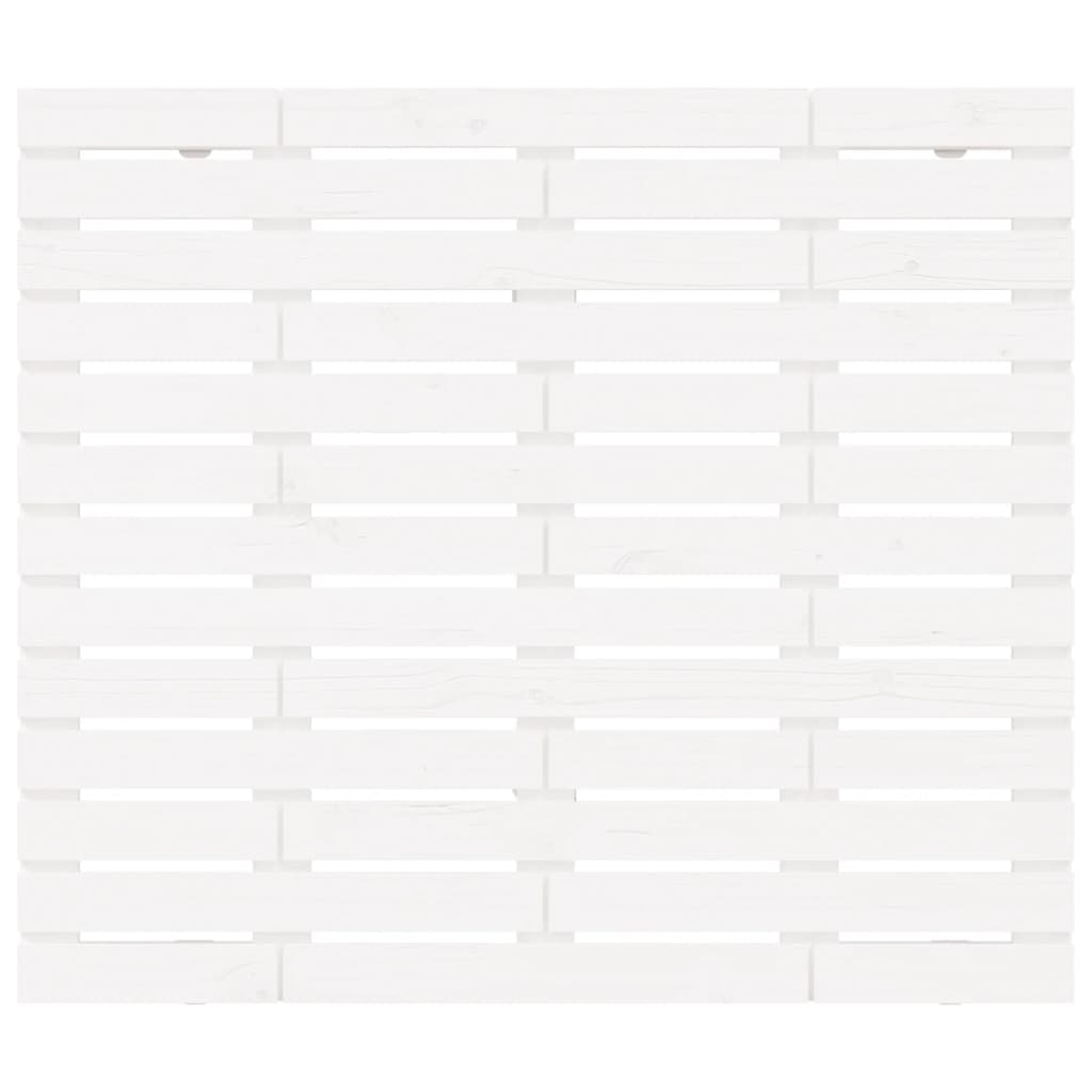 sengegavl 106x3x91,5 cm massivt fyrretræ hvid
