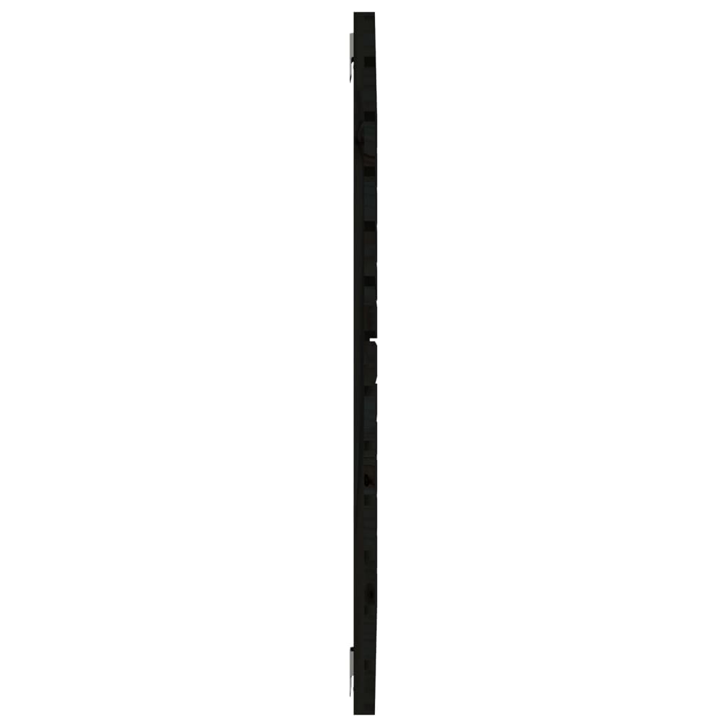 sengegavl 106x3x91,5 cm massivt fyrretræ sort