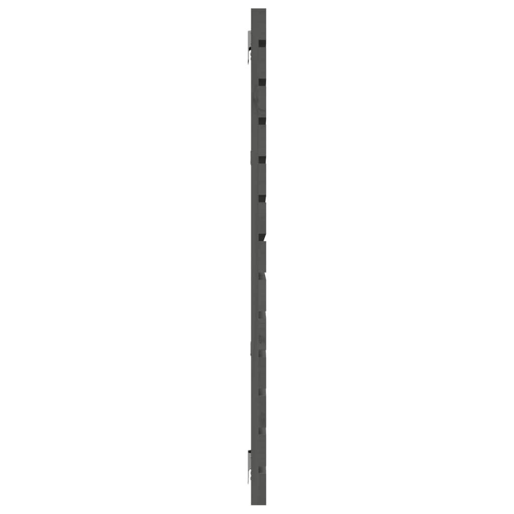 sengegavl 206x3x91,5 cm massivt fyrretræ grå