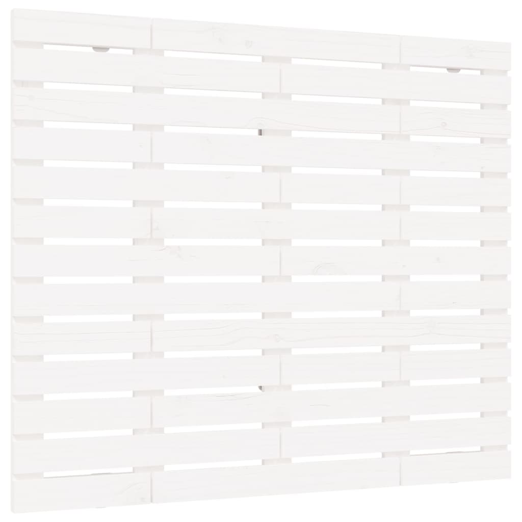 sengegavl 96x3x91,5 cm massivt fyrretræ hvid