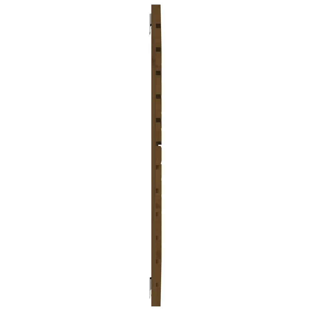 sengegavl 96x3x91,5 cm massivt fyrretræ gyldenbrun