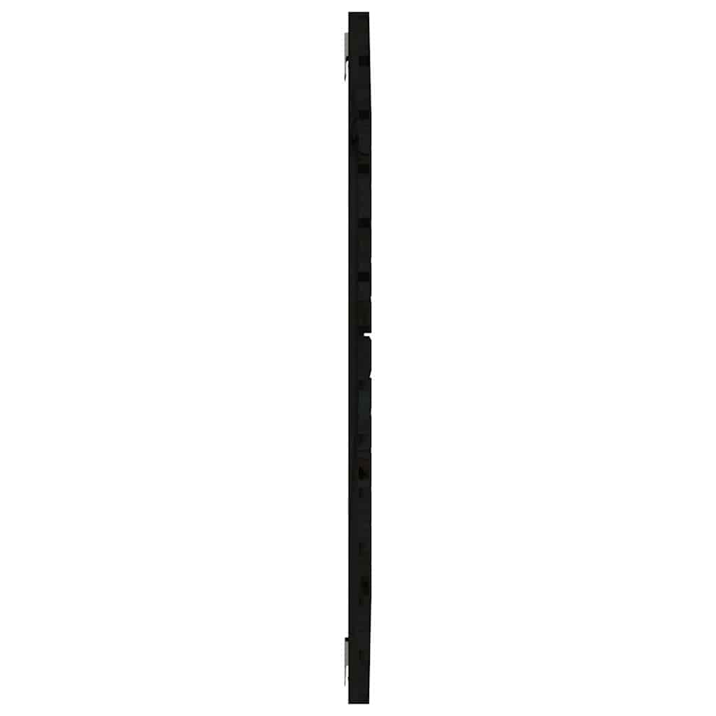 sengegavl 96x3x91,5 cm massivt fyrretræ sort