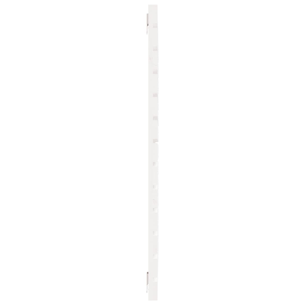 sengegavl 126x3x91,5 cm massivt fyrretræ hvid