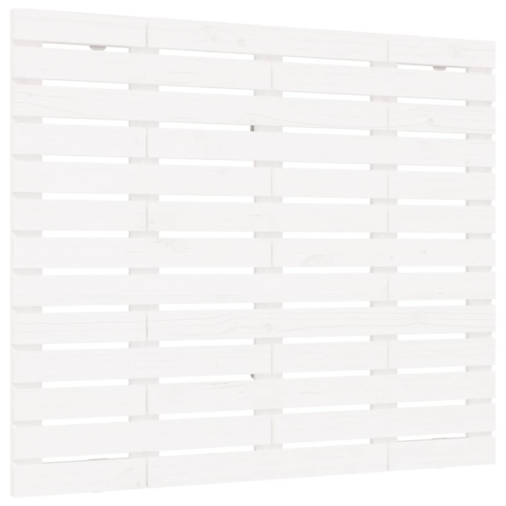 sengegavl 146x3x91,5 cm massivt fyrretræ hvid