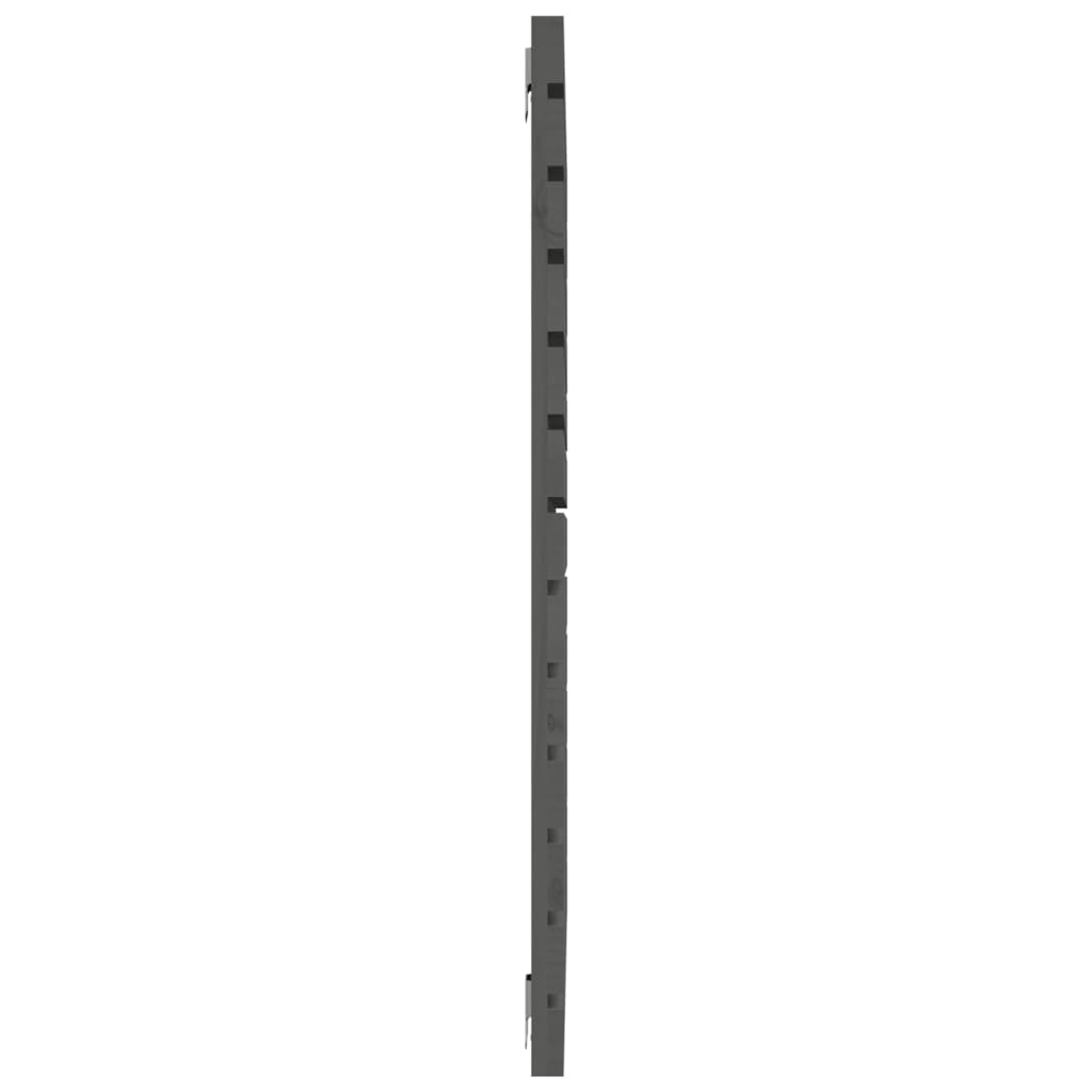 sengegavl 146x3x91,5 cm massivt fyrretræ grå