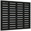 sengegavl 146x3x91,5 cm massivt fyrretræ sort