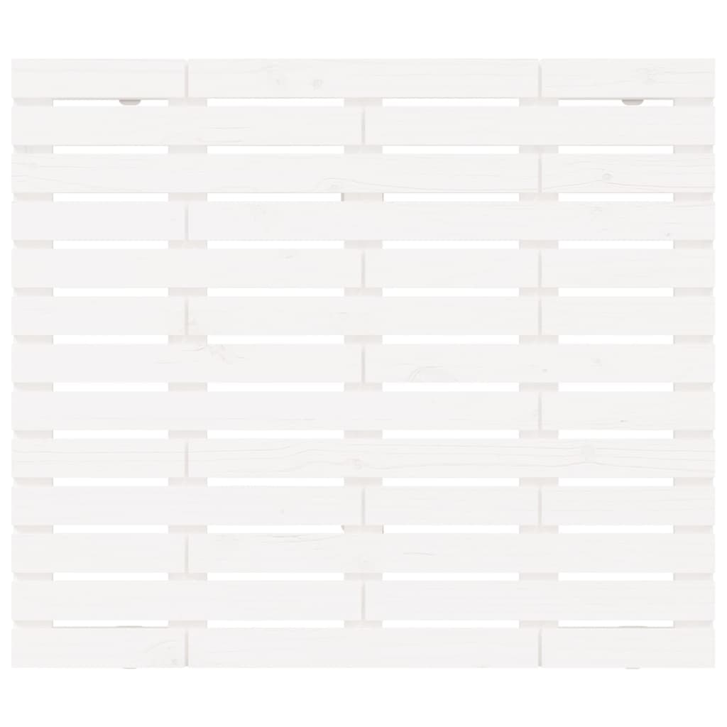 sengegavl 81x3x91,5 cm massivt fyrretræ hvid