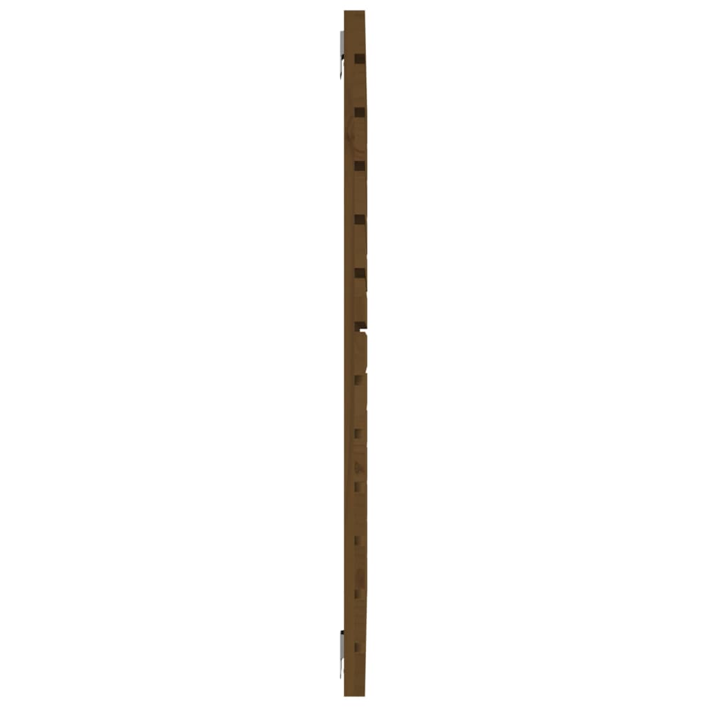 sengegavl 81x3x91,5 cm massivt fyrretræ gyldenbrun