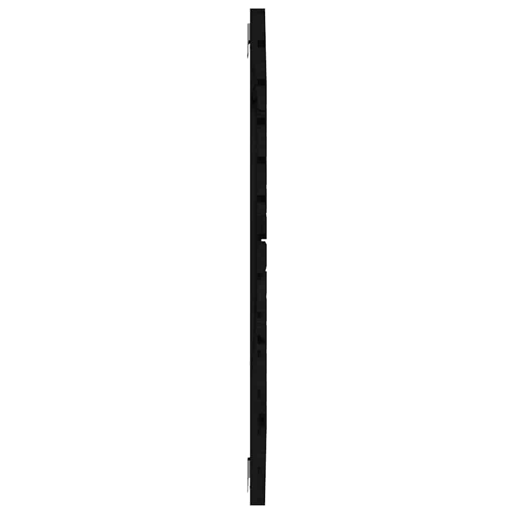 sengegavl 81x3x91,5 cm massivt fyrretræ sort