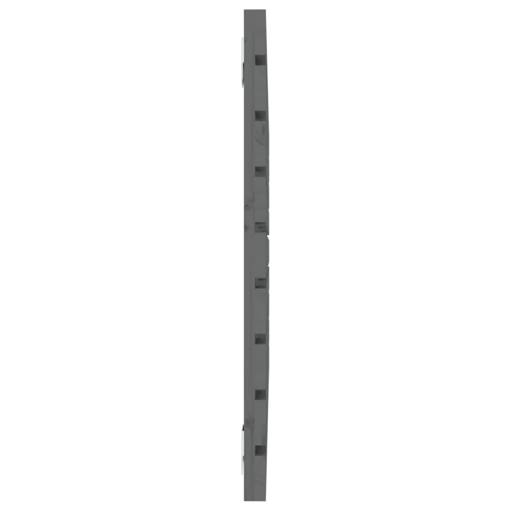 sengegavl 106x3x63 cm massivt fyrretræ grå