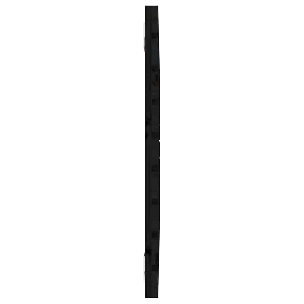 sengegavl 106x3x63 cm massivt fyrretræ sort