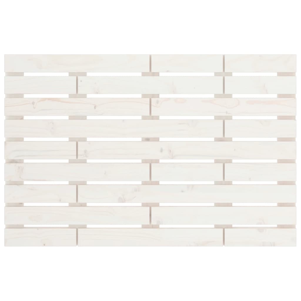 sengegavl 96x3x63 cm massivt fyrretræ hvid