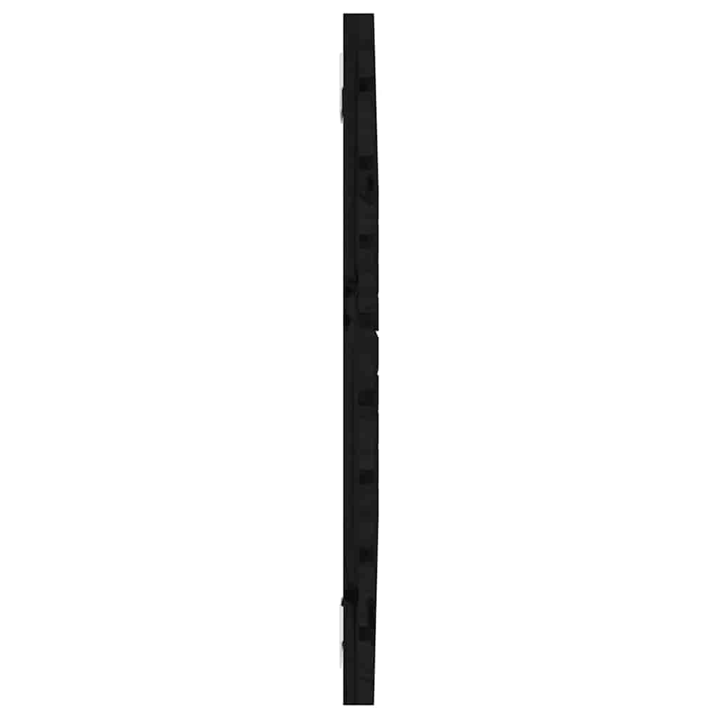 sengegavl 96x3x63 cm massivt fyrretræ sort