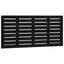 sengegavl 146x3x63 cm massivt fyrretræ sort