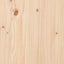 sengegavl 81x3x63 cm massivt fyrretræ