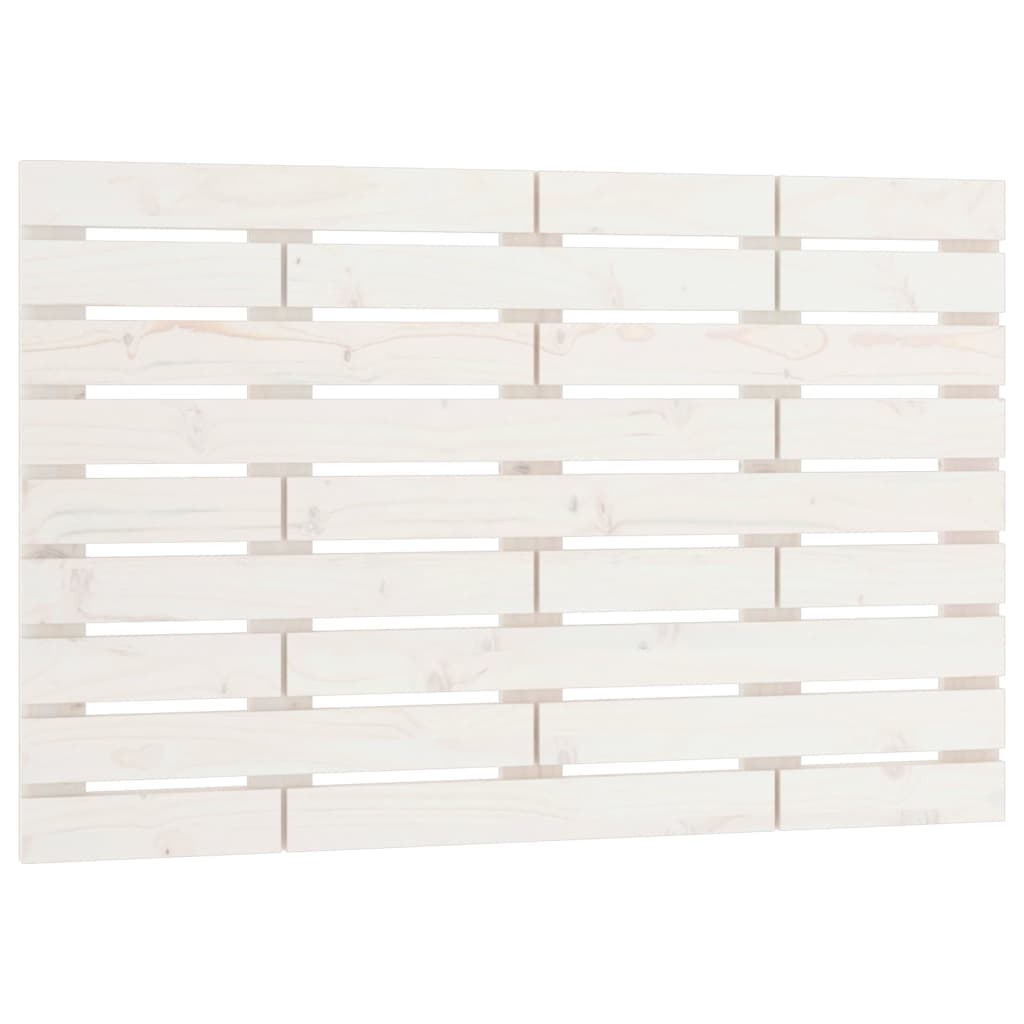 sengegavl 81x3x63 cm massivt fyrretræ hvid