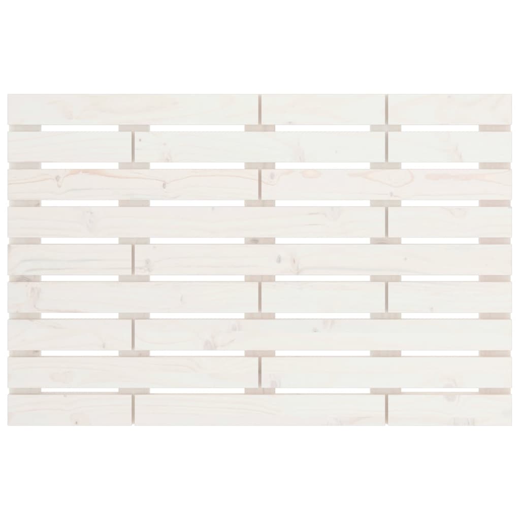 sengegavl 81x3x63 cm massivt fyrretræ hvid