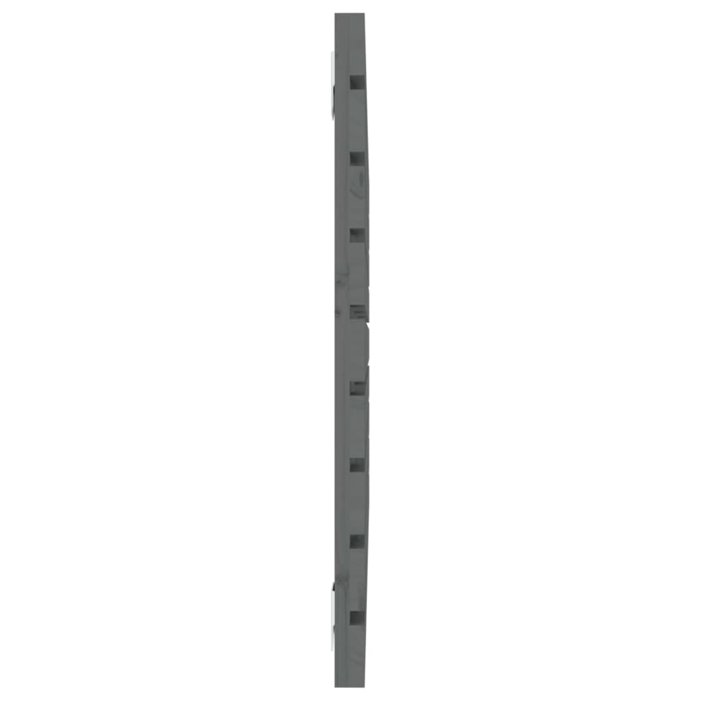 sengegavl 81x3x63 cm massivt fyrretræ grå