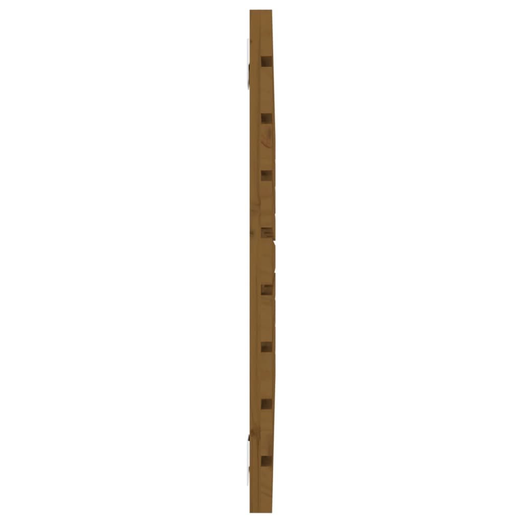 sengegavl 81x3x63 cm massivt fyrretræ gyldenbrun