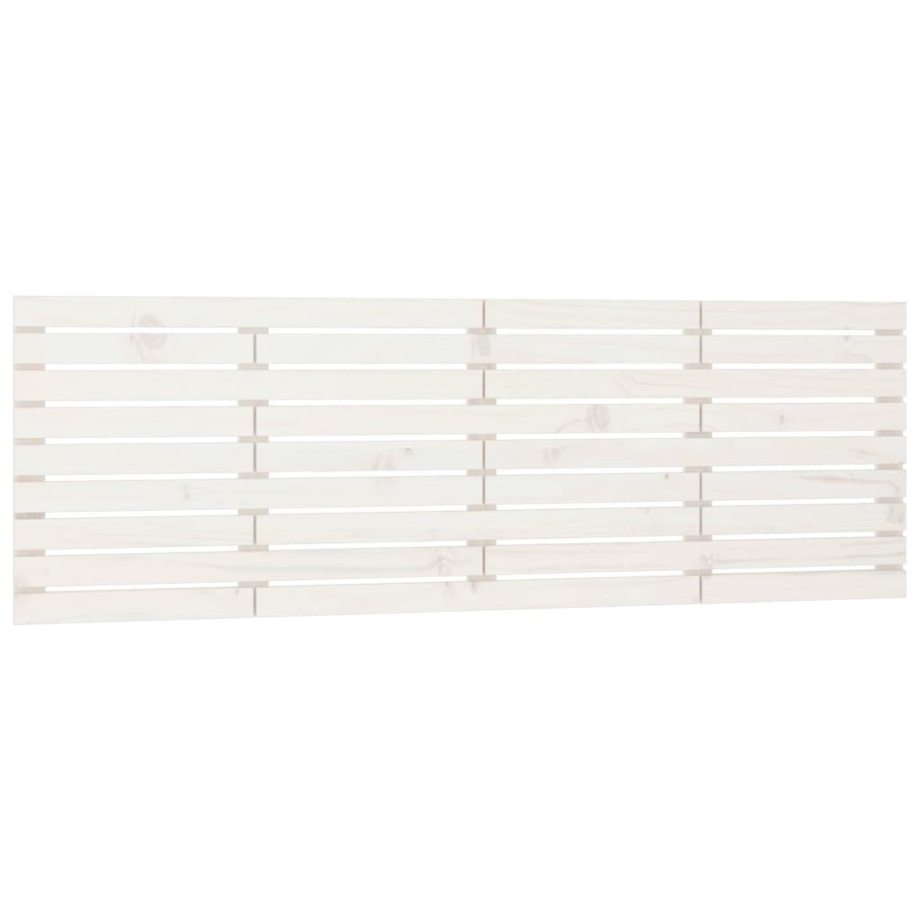 sengegavl 166x3x63 cm massivt fyrretræ hvid