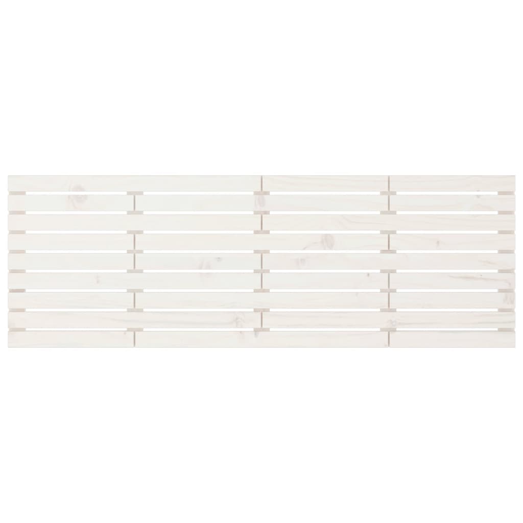 sengegavl 166x3x63 cm massivt fyrretræ hvid