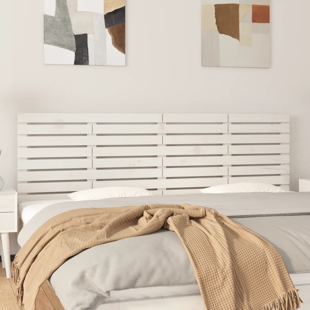sengegavl 166x3x63 cm massivt fyrretræ hvid