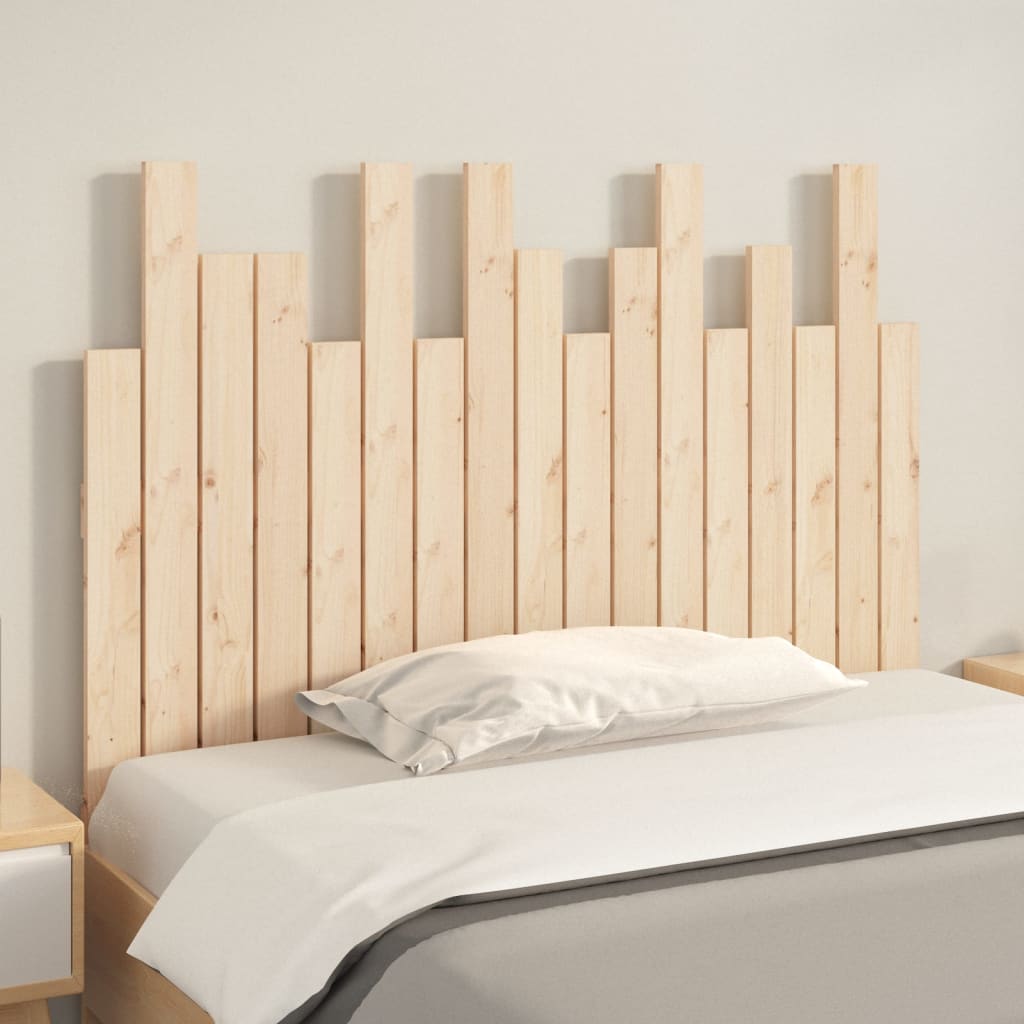 sengegavl 108x3x80 cm massivt fyrretræ