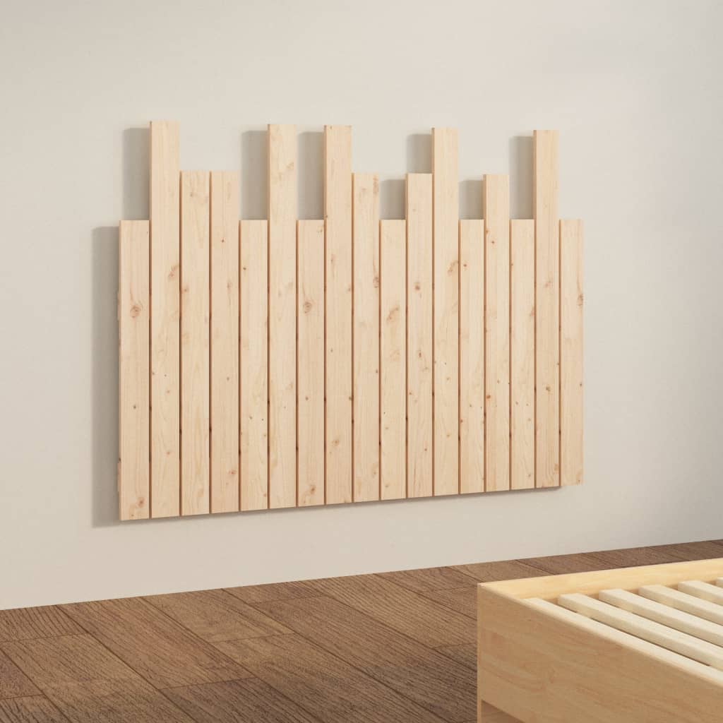 sengegavl 108x3x80 cm massivt fyrretræ