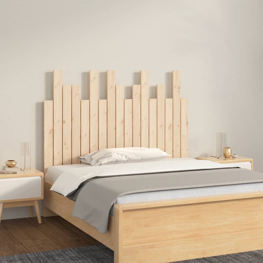 sengegavl 108x3x80 cm massivt fyrretræ