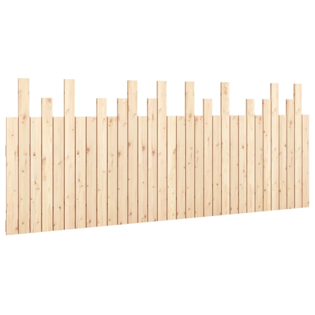 sengegavl 204x3x80 cm massivt fyrretræ