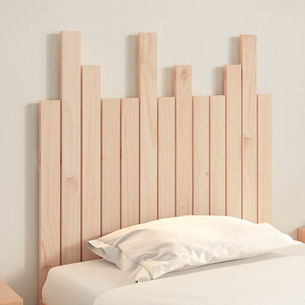 sengegavl 82,5x3x80 cm massivt fyrretræ