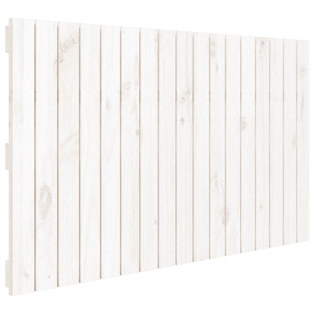 sengegavl 108x3x60 cm massivt fyrretræ hvid