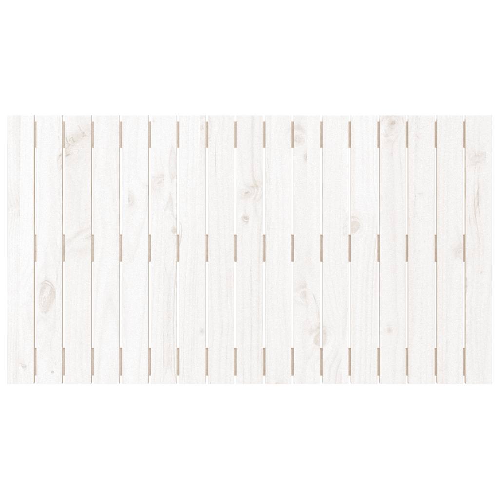 sengegavl 108x3x60 cm massivt fyrretræ hvid