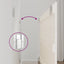 sengegavl 108x3x60 cm massivt fyrretræ hvid