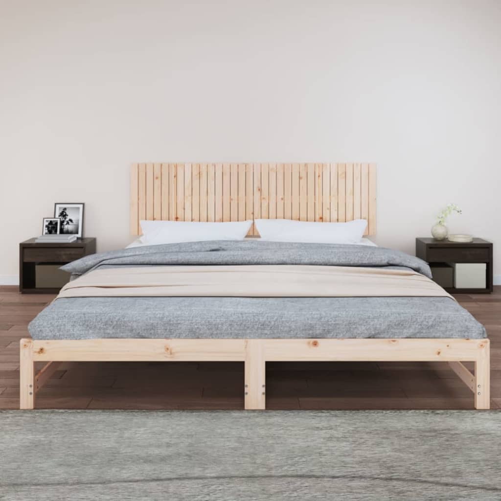 sengegavl 204x3x60 cm massivt fyrretræ