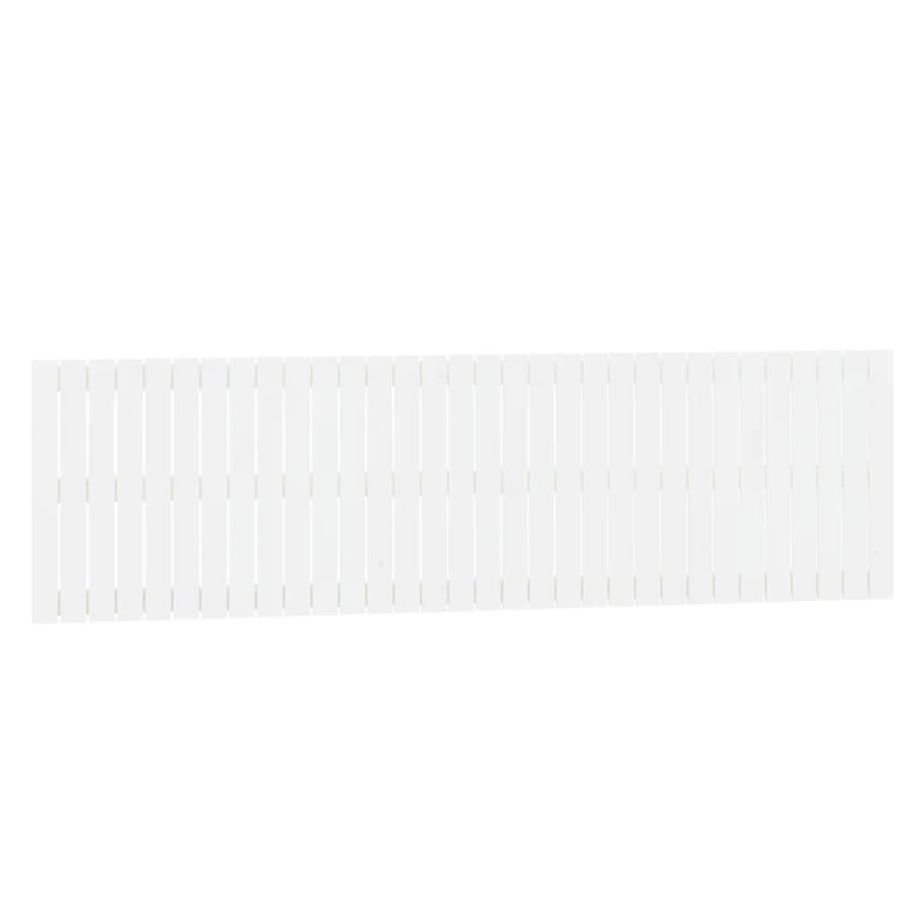 sengegavl 204x3x60 cm massivt fyrretræ hvid